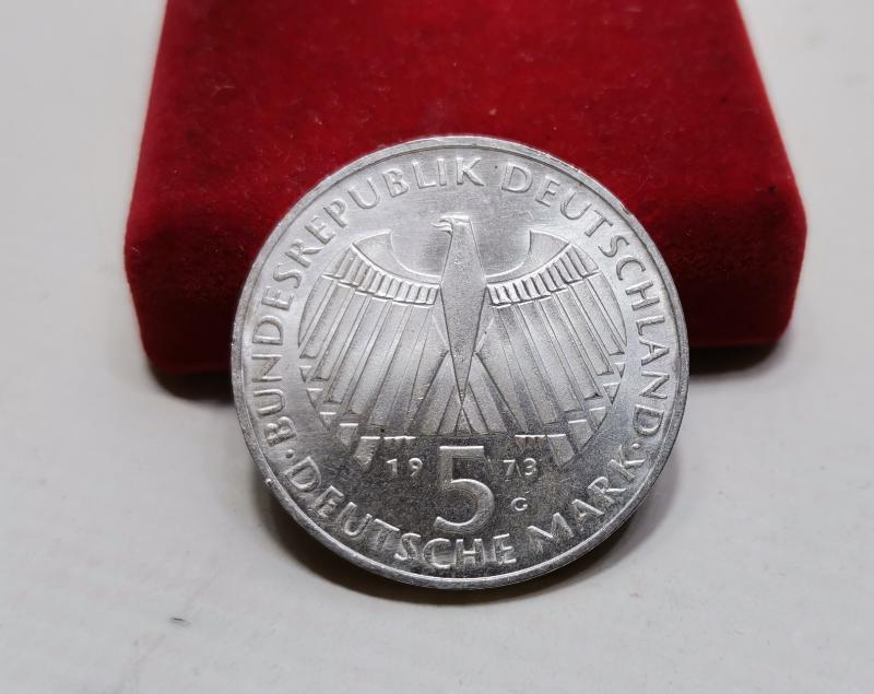 1973 ALMANYA GÜMÜŞ 5 MARK HATIRA PARA