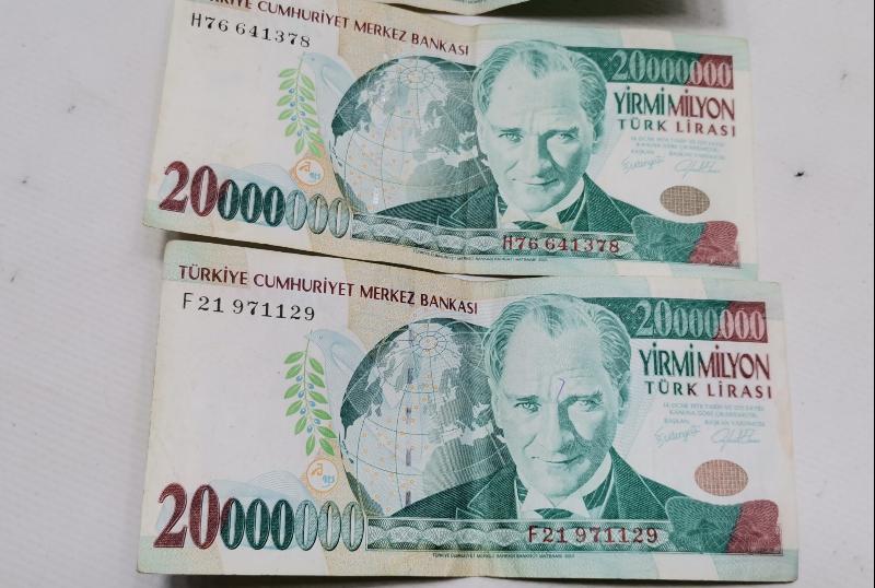 3 ADET 20.000.000 LİRA KAĞIT PARA