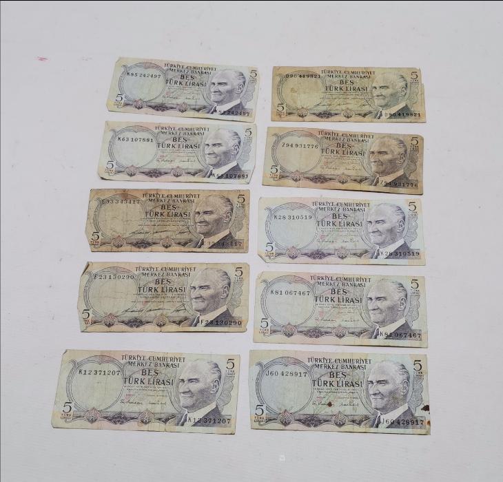 6. EMİSYON KAĞIT 5 LİRA LOTU