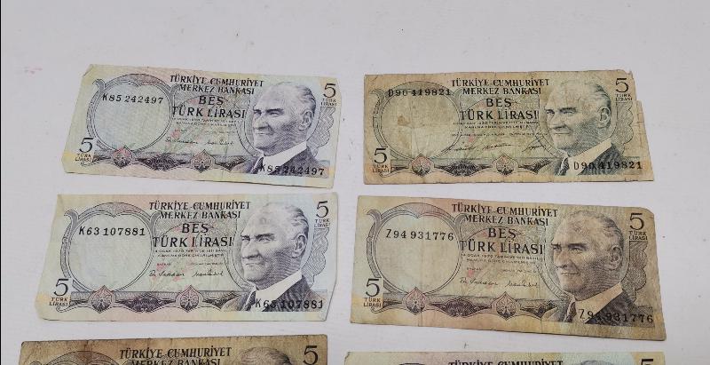 6. EMİSYON KAĞIT 5 LİRA LOTU