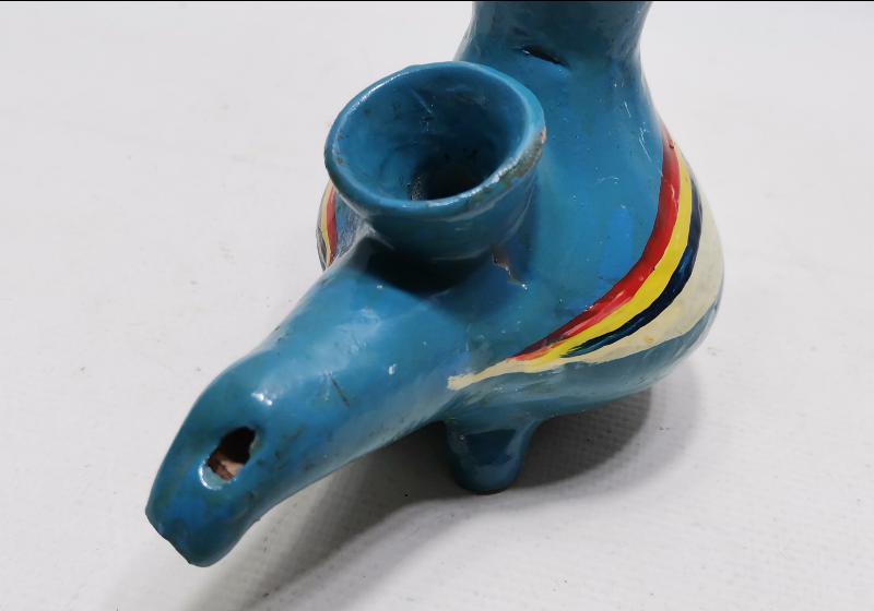 ANTİKA EYÜP İŞİ KUŞ FORMLU OYUNCAK SERAMİK DÜDÜK