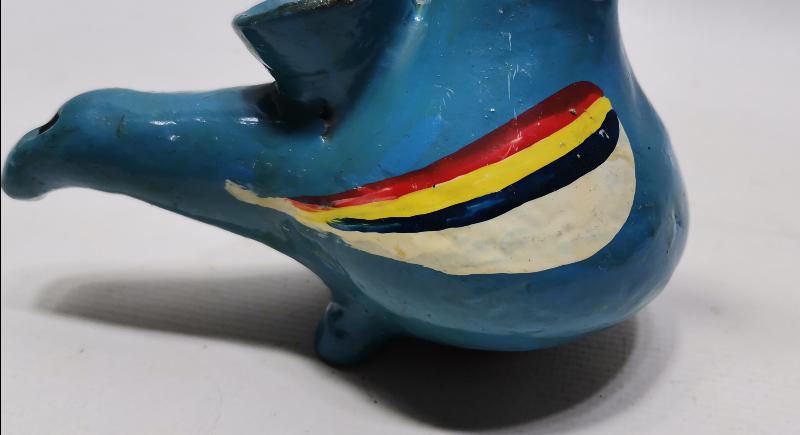 ANTİKA EYÜP İŞİ KUŞ FORMLU OYUNCAK SERAMİK DÜDÜK