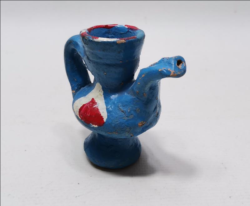 ANTİKA OYUNCAK: EL BOYAMA SERAMİK TESTİ DÜDÜK