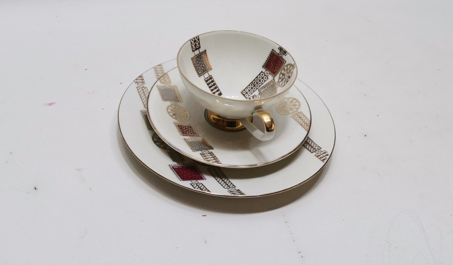 BAVARIA MARKA ANTİKA TRİO ÇAY TAKIMI