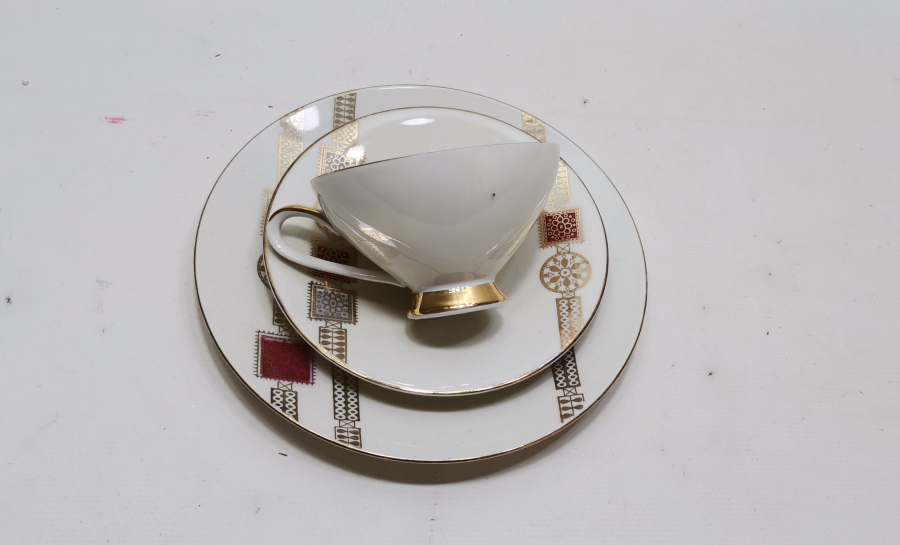 BAVARIA MARKA ANTİKA TRİO ÇAY TAKIMI