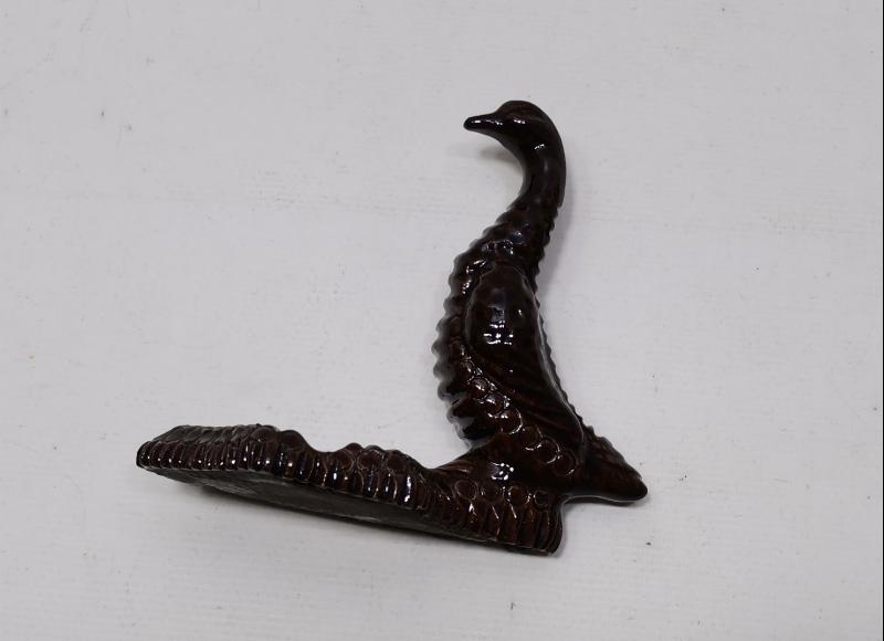 ÇOK NADİR KAZ BİBLOLU KÜTAHYA SERAMİK KÜL TABLASI