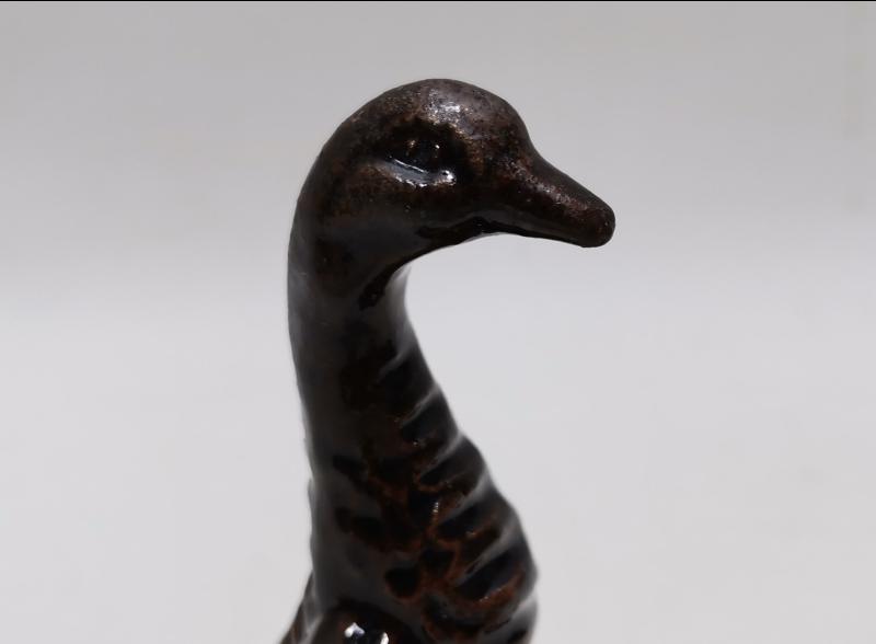 ÇOK NADİR KAZ BİBLOLU KÜTAHYA SERAMİK KÜL TABLASI