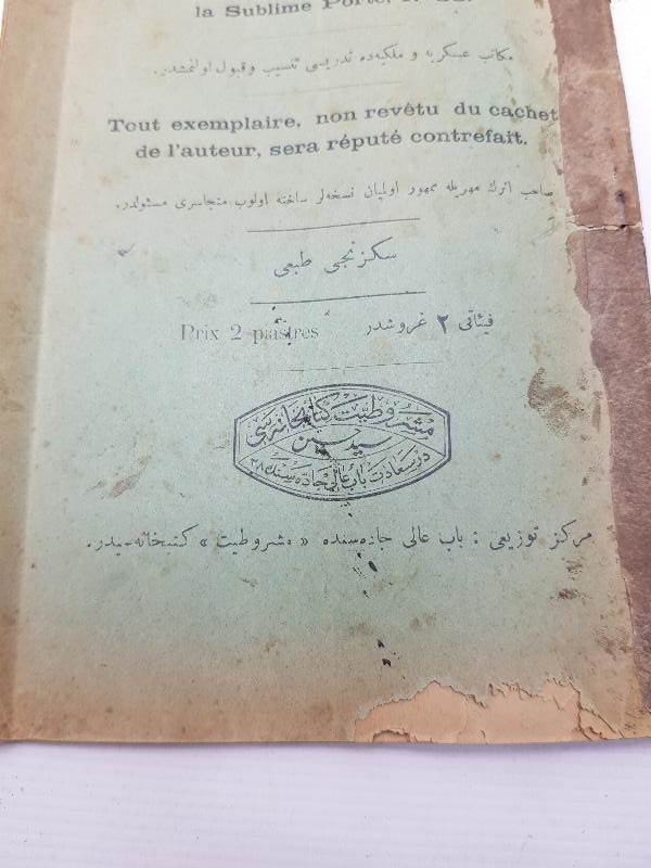 ÇOK NADİR OSMANLICA FRANSIZCA ÖĞRENİM KİTABI: ALPHABET