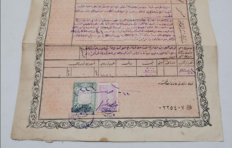 CUMHURİYET İLK DÖNEM OSMANLICA BOLU GEREDE İLÇESİ TAPU SENEDİ