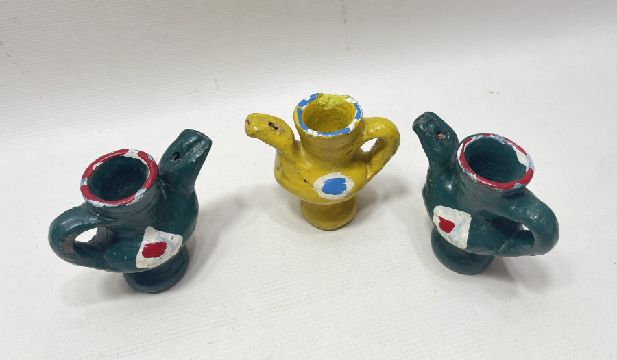 EL BOYAMA ANTİKA OYUNCAK TOPRAK DÜDÜK LOTU