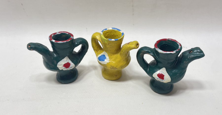 EL BOYAMA ANTİKA OYUNCAK TOPRAK DÜDÜK LOTU