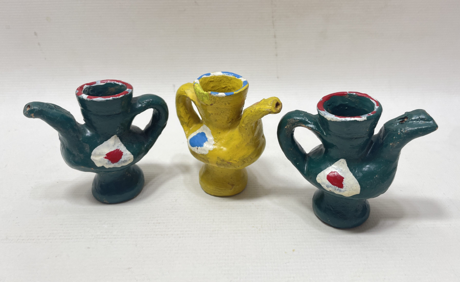 EL BOYAMA ANTİKA OYUNCAK TOPRAK DÜDÜK LOTU