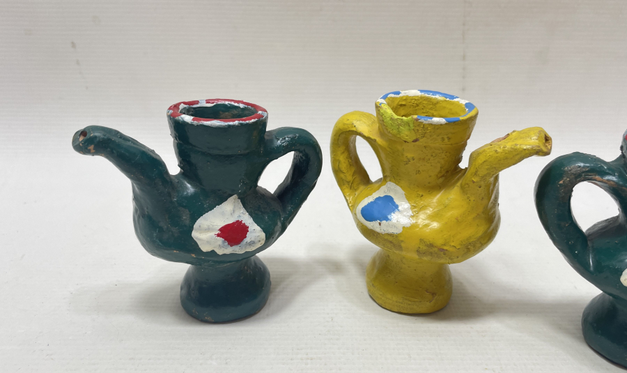 EL BOYAMA ANTİKA OYUNCAK TOPRAK DÜDÜK LOTU