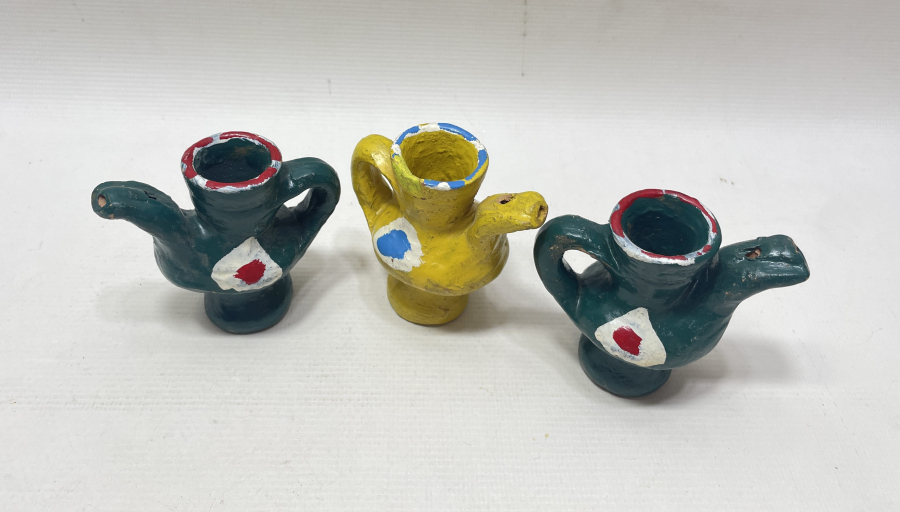 EL BOYAMA ANTİKA OYUNCAK TOPRAK DÜDÜK LOTU