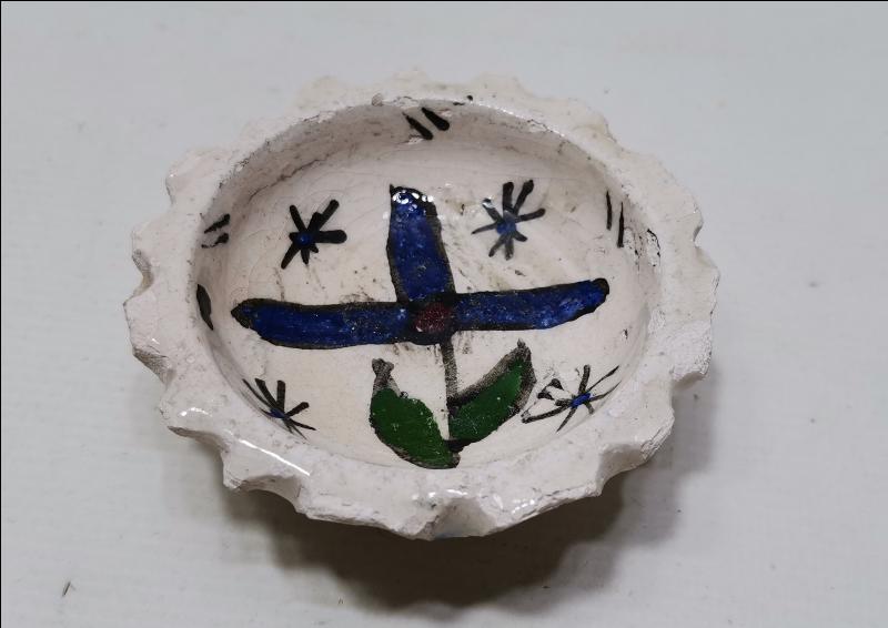 İKİ ADET KÜTAHYA SERAMİK ÇEREZLİK