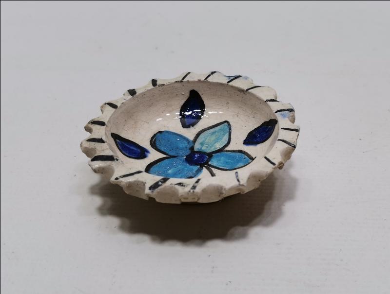 İKİ ADET KÜTAHYA SERAMİK ÇEREZLİK