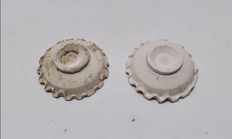 İKİ ADET KÜTAHYA SERAMİK ÇEREZLİK