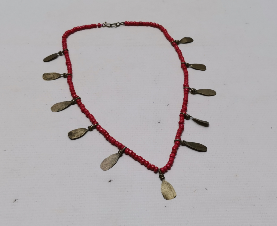 MERCAN TAŞLI ANTİKA GERDANLIK