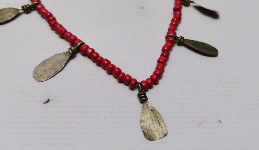 MERCAN TAŞLI ANTİKA GERDANLIK