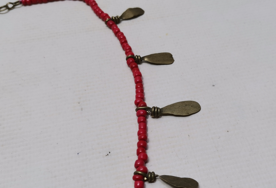 MERCAN TAŞLI ANTİKA GERDANLIK