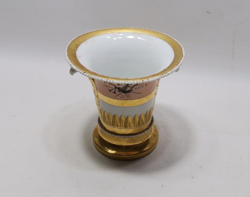 MIZIKAYI HUMAYUN VE SFİNKS GÖRSELLİ ALTIN YALDIZLI SEVRES VAZO