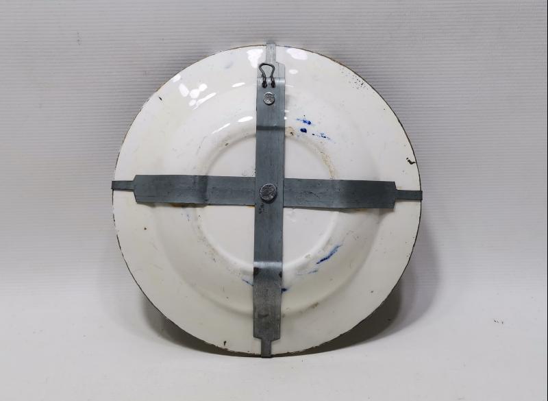 OSMANLI DÖNEMİ EL BOYAMA ÇİÇEKLERLE SÜSLÜ PORSELEN TABAK