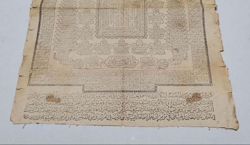 OSMANLI DÖNEMİ HİLYEİ ŞERİF DUVAR PANOSU