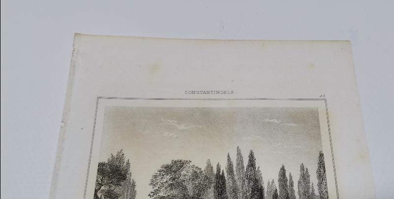 OSMANLI DÖNEMİ İSTANBUL YENİKÖY'DE BİR YALI GRAVÜRÜ