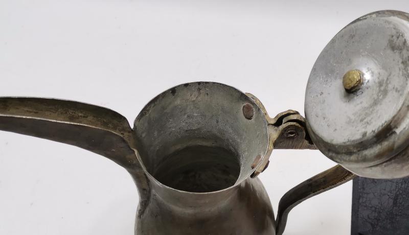 OSMANLI DÖNEMİ KAPAK TUTAMACI SİKKE FORMLU TEKKE İŞİ KAHVEDAN