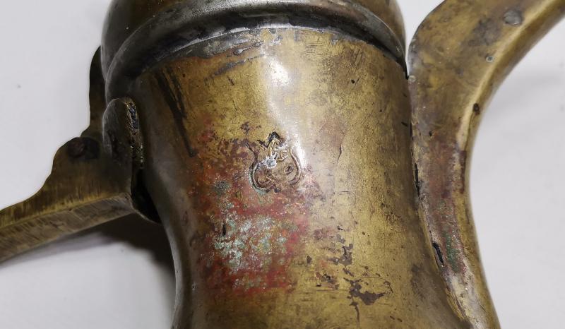 OSMANLI DÖNEMİ KAPAK TUTAMACI SİKKE FORMLU TEKKE İŞİ KAHVEDAN