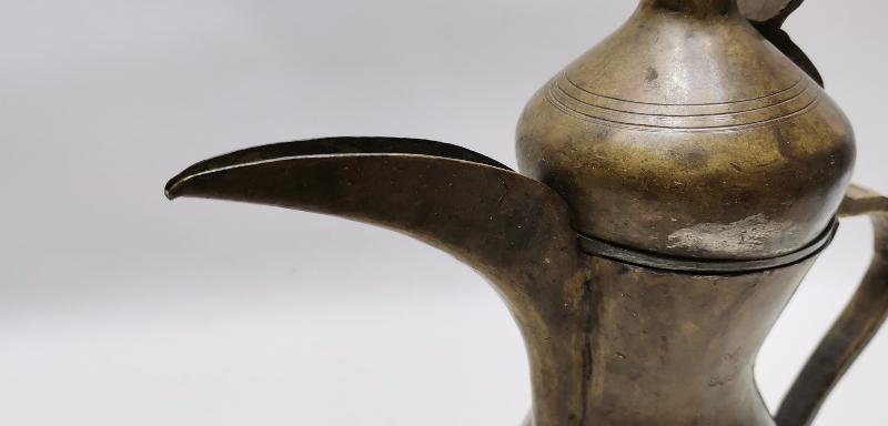 OSMANLI DÖNEMİ KAPAK TUTAMACI SİKKE FORMLU TEKKE İŞİ KAHVEDAN