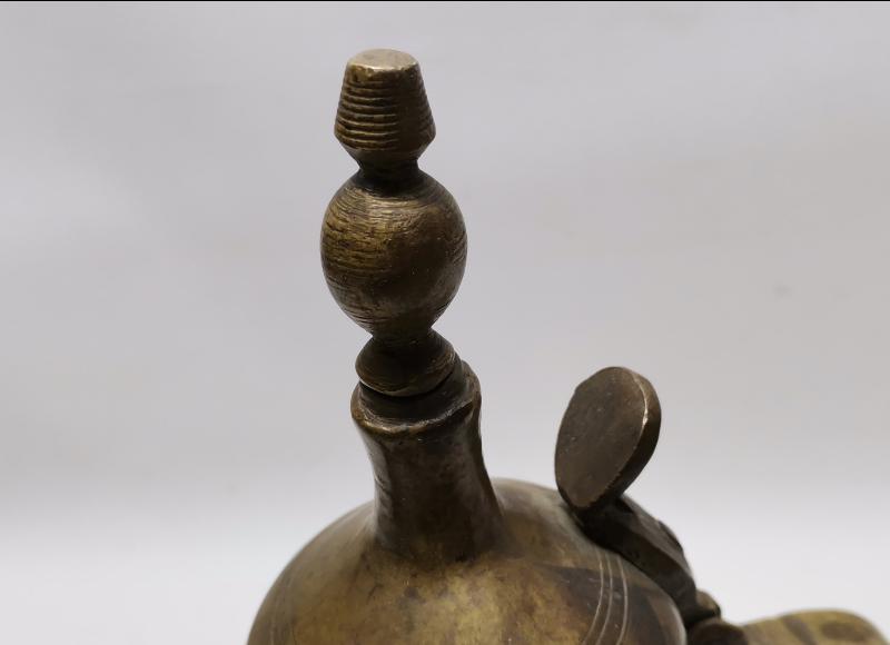 OSMANLI DÖNEMİ KAPAK TUTAMACI SİKKE FORMLU TEKKE İŞİ KAHVEDAN