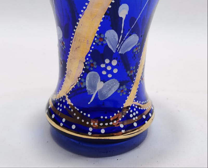 OSMANLI DÖNEMİ MİNELİ VE ALTIN YALDIZLI NADİR FORMDA KAŞIKLIK