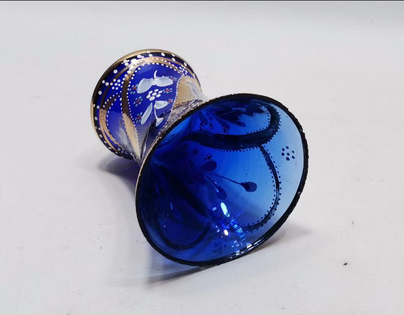 OSMANLI DÖNEMİ MİNELİ VE ALTIN YALDIZLI NADİR FORMDA KAŞIKLIK