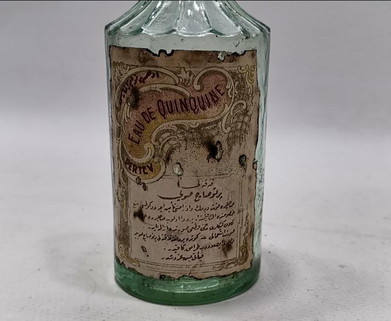 OSMANLI TIP TARİHİ: ÇOK NADİR KINA KINALI PERTEV SAÇ SUYU ŞİŞESİ