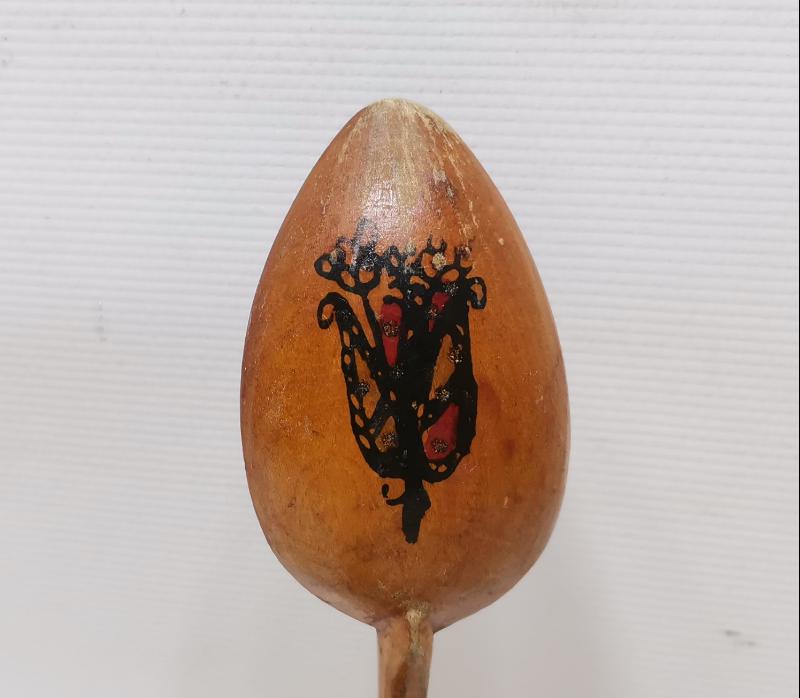 ÜZERİ OSMANLICA YAZILI AHŞAP KAŞIK 