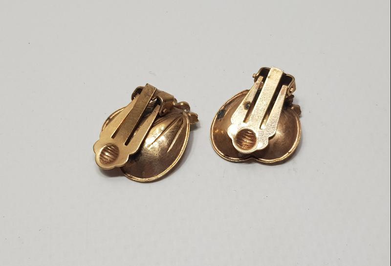 ANTİKA KALP FORMLU ALTIN KAPLAMA KÜPE