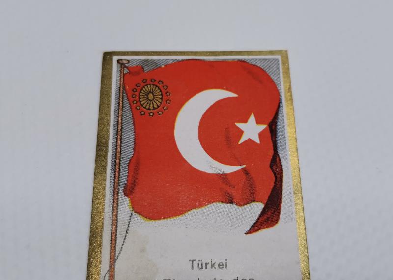 CUMHURİYET İLK DÖNEM CUMHURBAŞKANLIĞI BAYRAKLI ÇİKOLATA KARTI