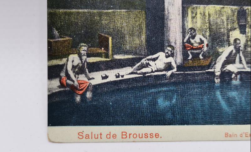 OSMANLI DÖNEMİ BURSA KAPLICALARI KARTPOSTAL