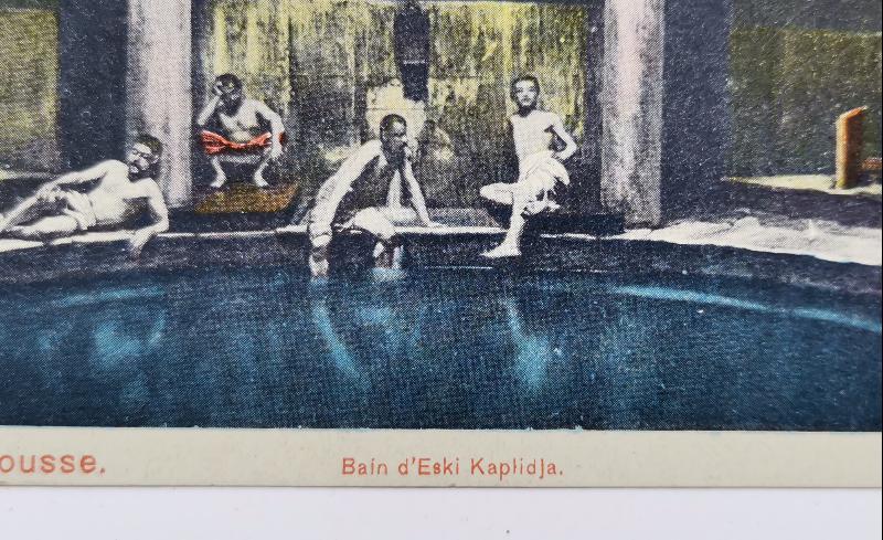 OSMANLI DÖNEMİ BURSA KAPLICALARI KARTPOSTAL