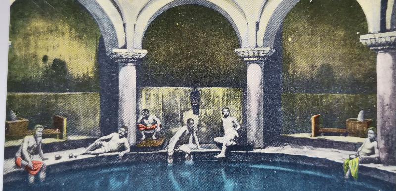 OSMANLI DÖNEMİ BURSA KAPLICALARI KARTPOSTAL