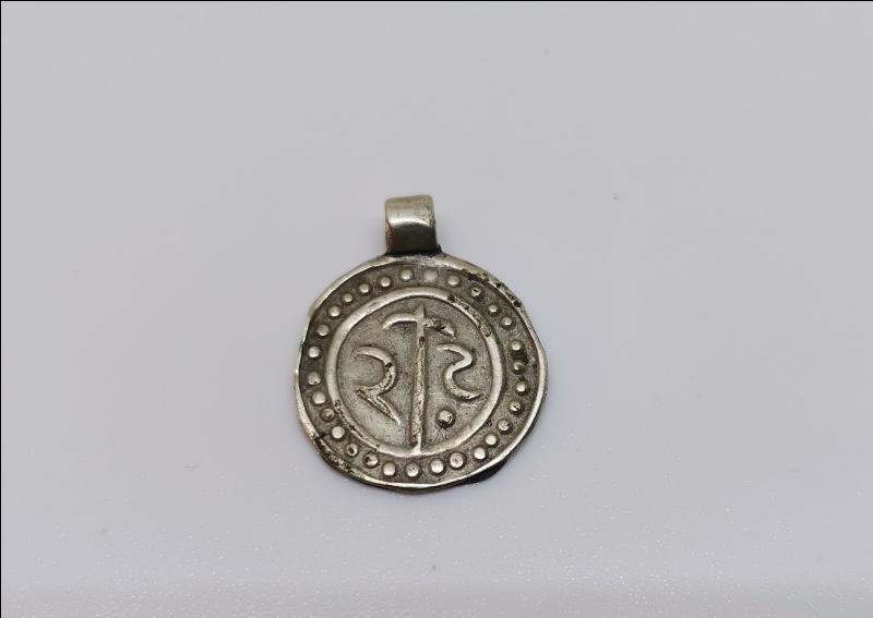 OSMANLI DÖNEMİ ÇOK NADİR YENİÇERİ DAMGALI GÜMÜŞ KOLYE UCU