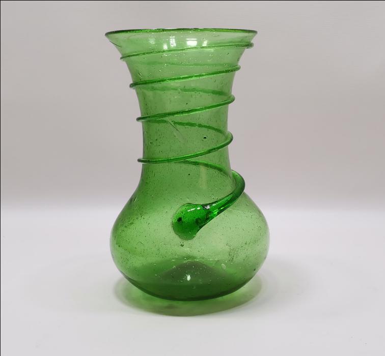 OSMANLI DÖNEMİ FARKLI FORMDA KOPARMA CAM VAZO 