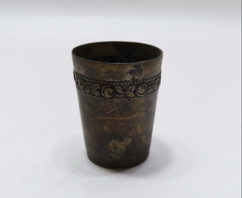 OSMANLI DÖNEMİ GÜMÜŞ KAPLAMA ZEMZEM BARDAĞI