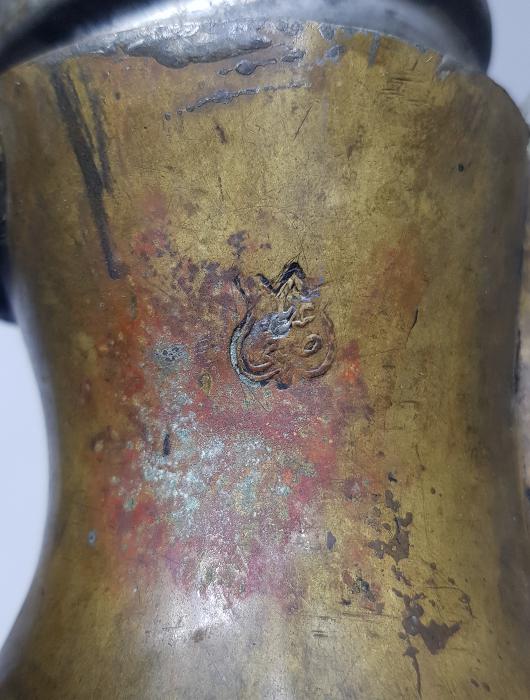 OSMANLI DÖNEMİ KAPAK TUTAMACI SİKKE FORMLU TEKKE İŞİ KAHVEDAN