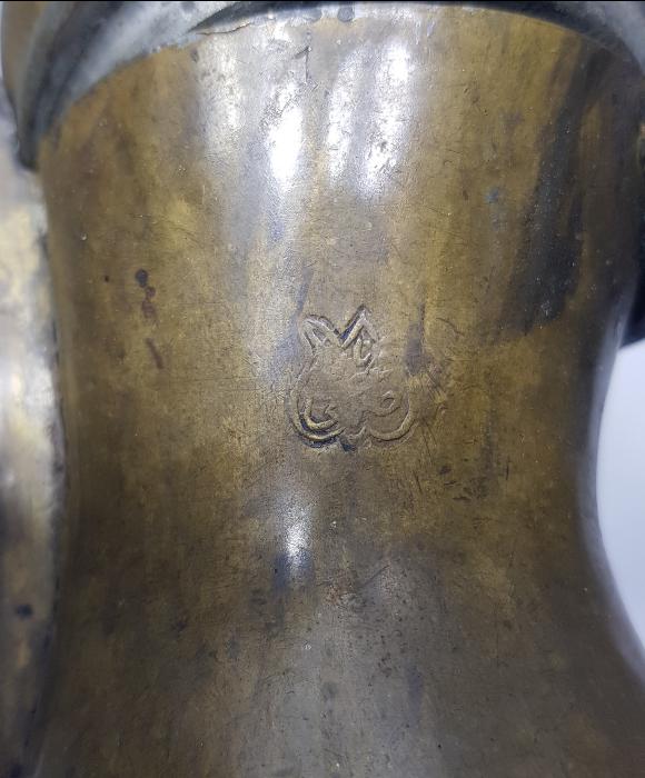 OSMANLI DÖNEMİ KAPAK TUTAMACI SİKKE FORMLU TEKKE İŞİ KAHVEDAN