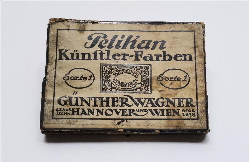 OSMANLI DÖNEMİ PELİKAN MARKA KATI MÜREKKEP KALIBI KUTUSU