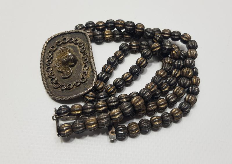 OSMANLI DÖNEMİ RUM İŞİ HIRİSTİYAN MELEK RESİMLİ GÜMÜŞ KOLYE