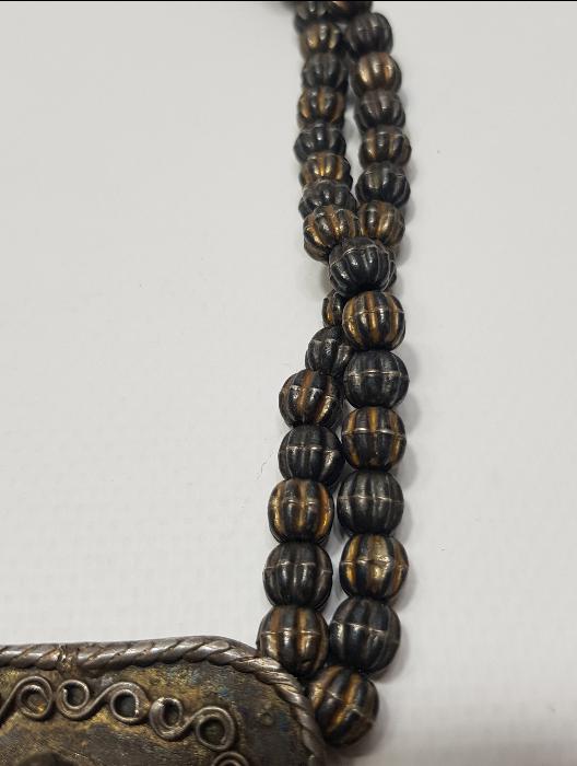 OSMANLI DÖNEMİ RUM İŞİ HIRİSTİYAN MELEK RESİMLİ GÜMÜŞ KOLYE