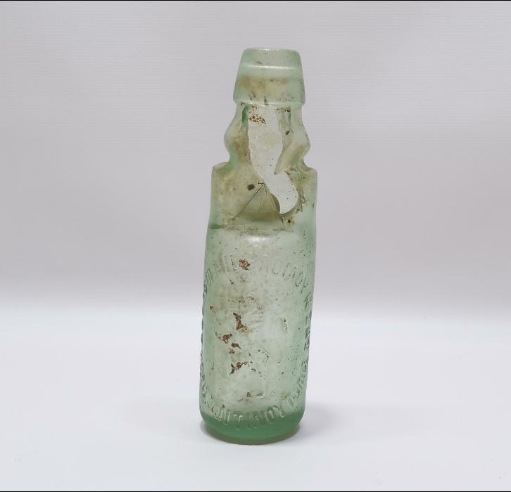 OSMANLICA VE RUMCA YAZILI MİRLİOĞLU GAZOZ ŞİŞESİ - ÇOK NADİR